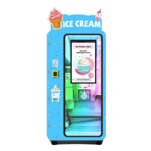 Máquina automática expendedora de helado de yogur